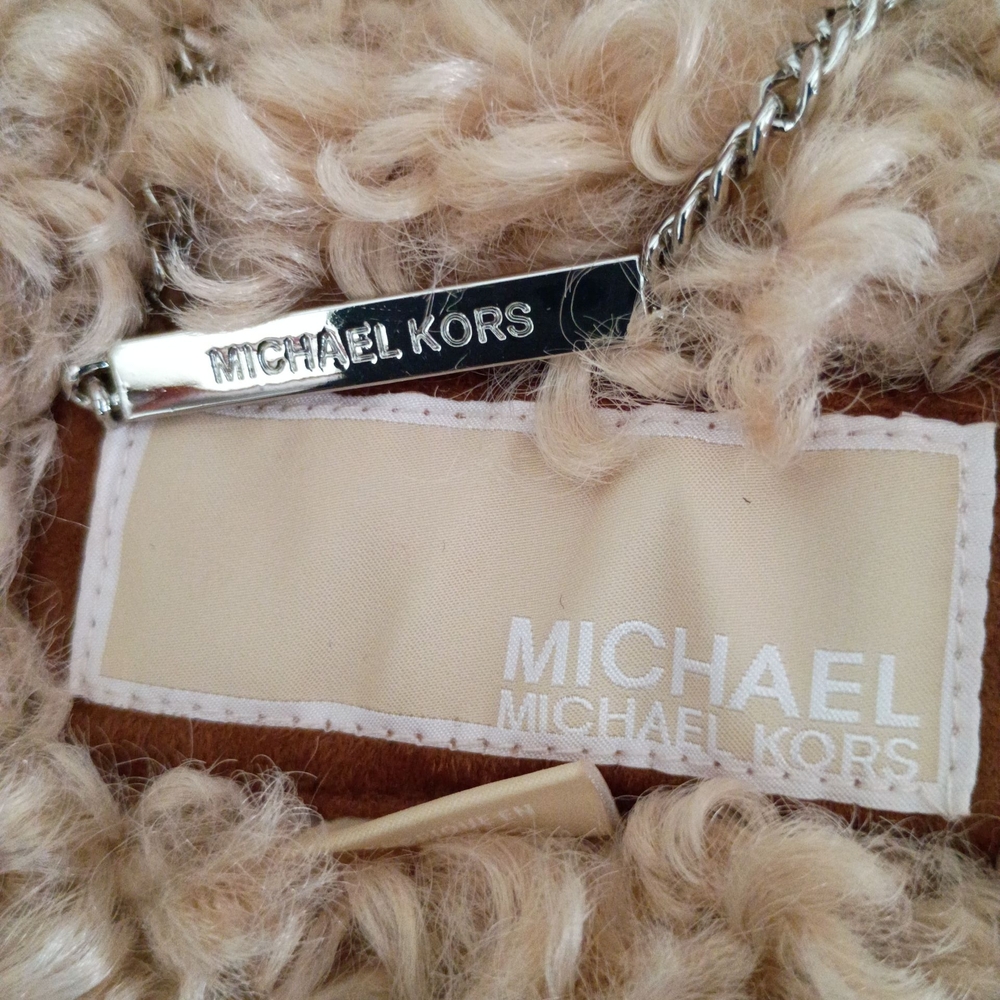 New Michael Kors Faux Fur Utility Jacket - Picture 5 of 7
